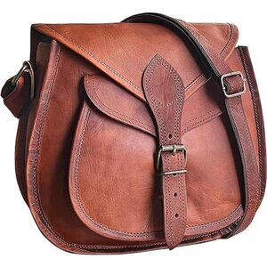 Leather Crossbody Satchel Bag Vintage Purses Handbags for Women